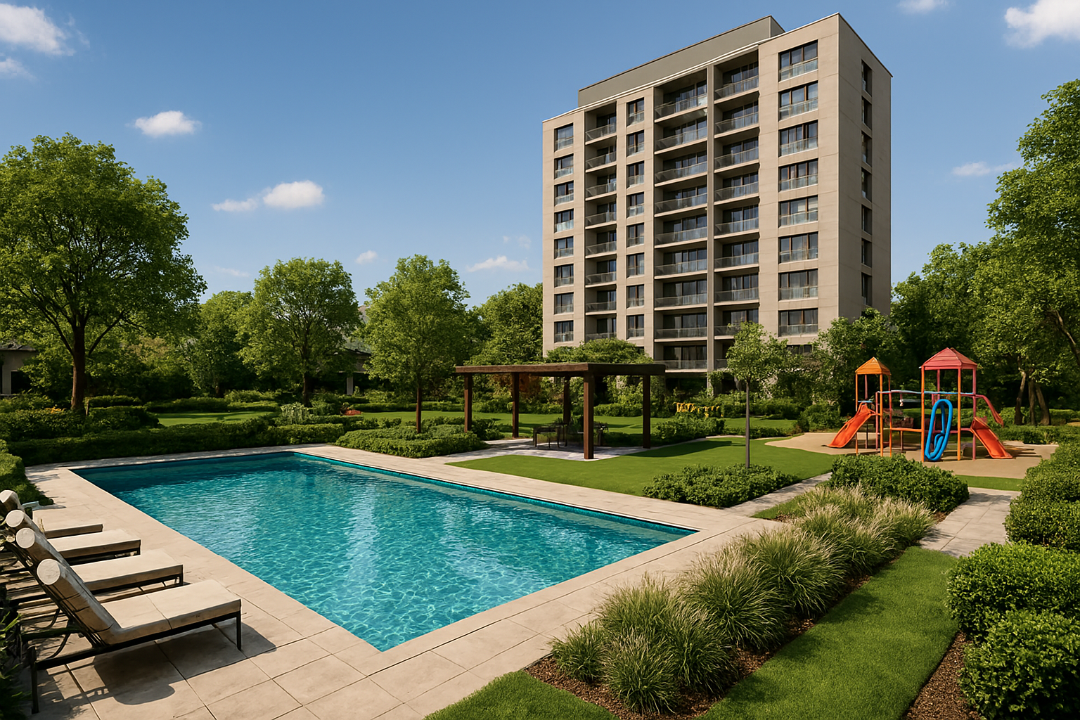 HP Constructions — Luxury sustainable residential building in Bengaluru with rooftop garden